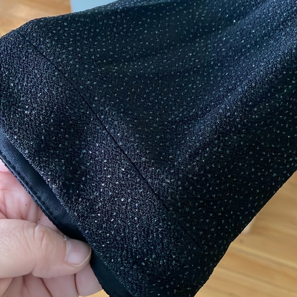 🇨🇦 Victor Costa/En Français Vintage Black Sparkly Knit V-Neck Tunic, Size 1X - Picture 7 of 16